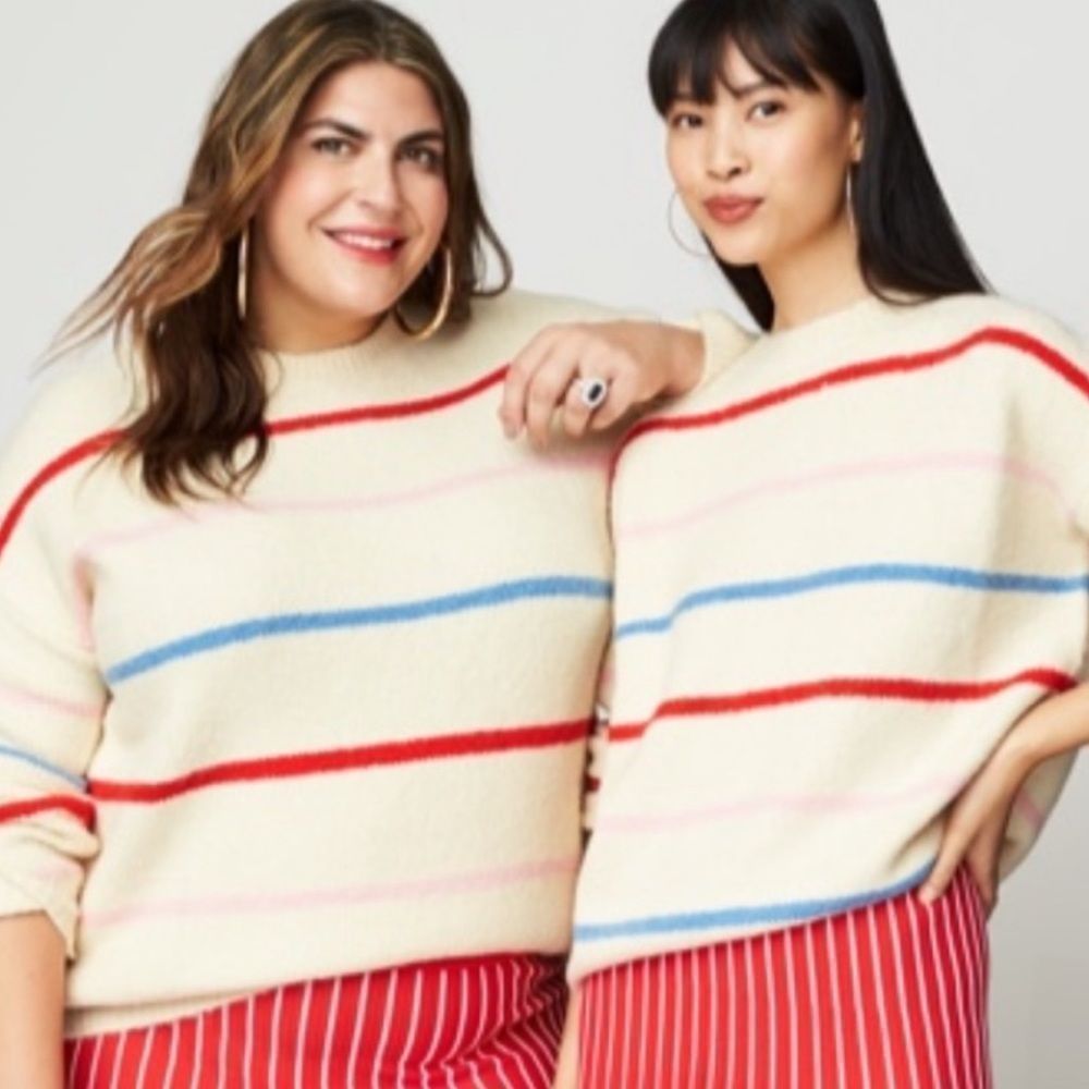 Katie Sturino Stitch fix soft crew neck pullover sweater